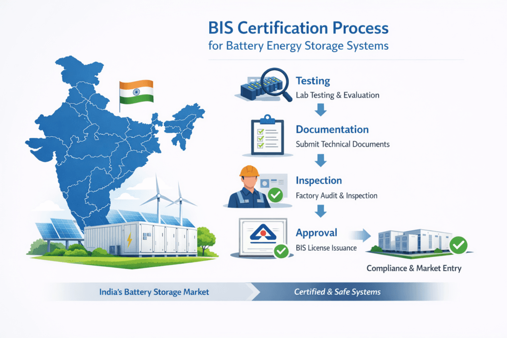 BIS BESS certifications process in India