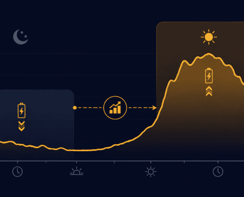 energy-arbitrage-battery-storage - SunLith Energy SunLith Energy Battery energy storage system capturing energy arbitrage price spread