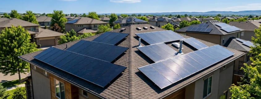 Pros and Cons of Solar Energy - SunLith Energy SunLith Energy Pros and cons of solar energy — rooftop solar panel installation on a home
