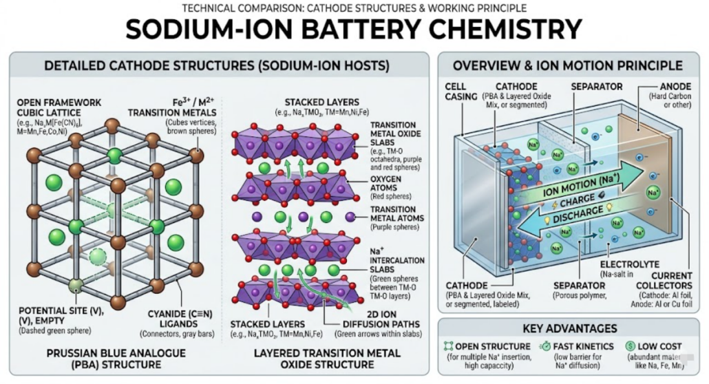 temperature stability comparison sodium-ion vs lithium-ion batteries