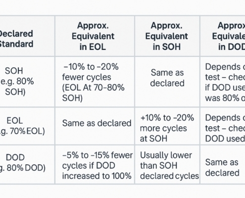 Battery Cycle Standards
