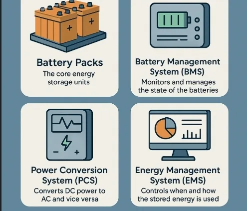 SunLith Energy Key Components in a BESS Architecture