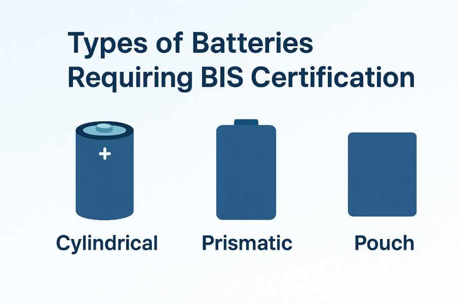 Types of lithium-ion cells under BIS certification requirements.