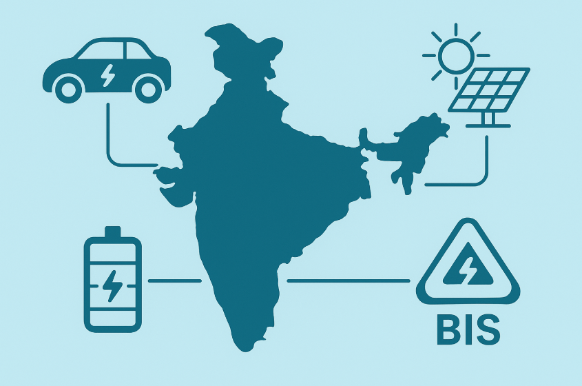 Importance of BIS certification for EVs and energy storage systems in India.