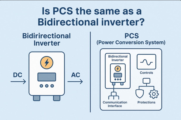 Bidirectional Inverter vs PCS
