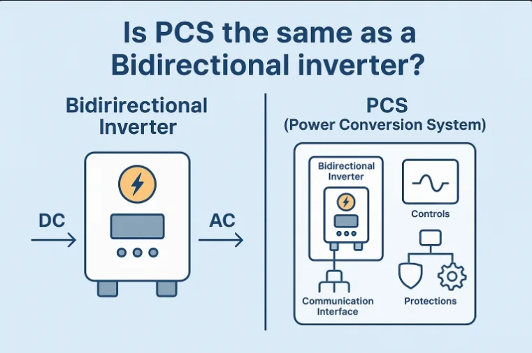 Bidirectional Inverter vs PCS
