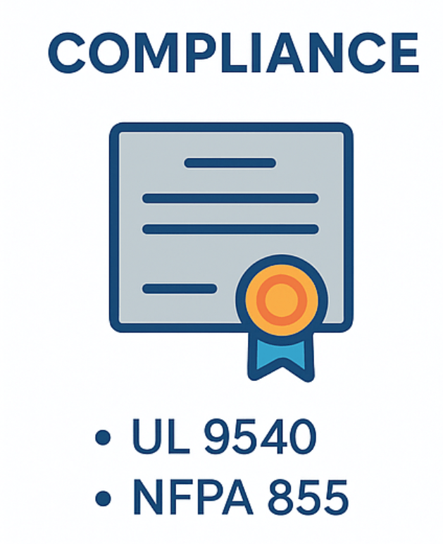 C&I BESS safety standards (compliance)