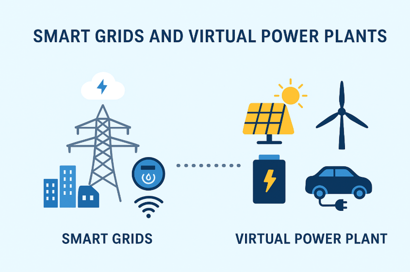 The Role of Smart Grids in Supporting Virtual Power Plants