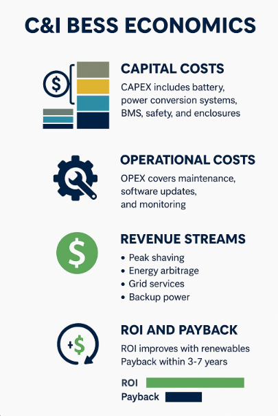 C&I BESS Economics: Unlocking Cost Savings and ROI for Businesses
