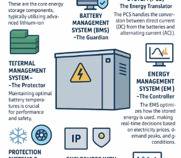 key-components-ci-bess - SunLith Energy SunLith Energy Key Components of a C&I BESS