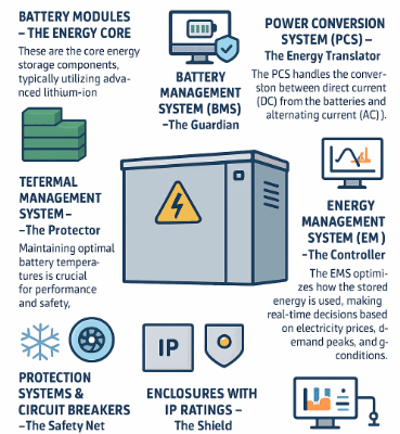 Key Components of a C&I BESS