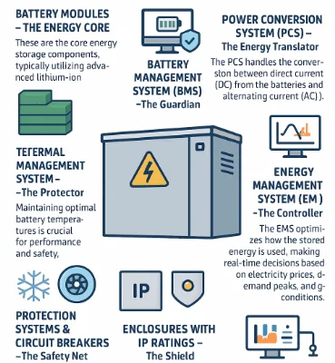 Key Components of a C&I BESS