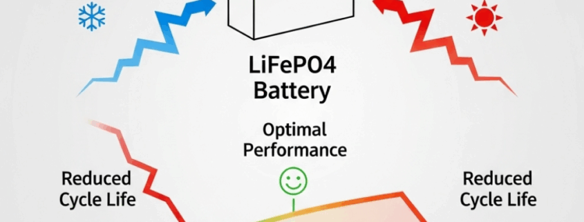 Impact of Temperature on LiFePO₄ Batteries Cycle Life