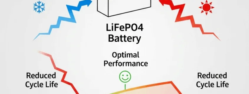 Impact of Temperature on LiFePO₄ Batteries Cycle Life