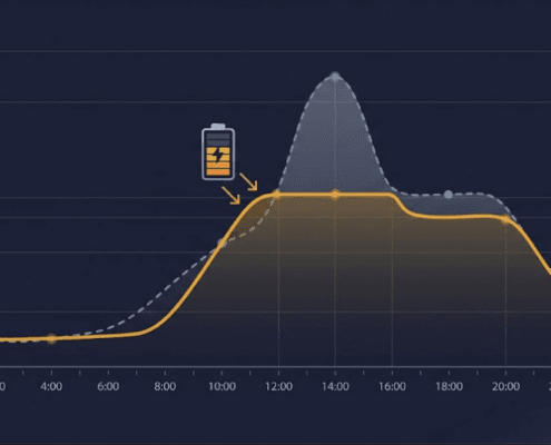 peak-shaving-savings-hero - SunLith Energy SunLith Energy Battery energy storage system reducing peak demand charges for commercial facility