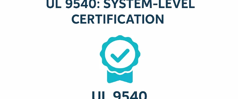 UL 9540 certification