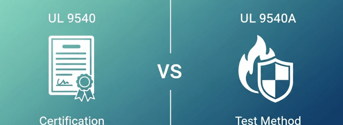 UL 9540 vs UL 9540A