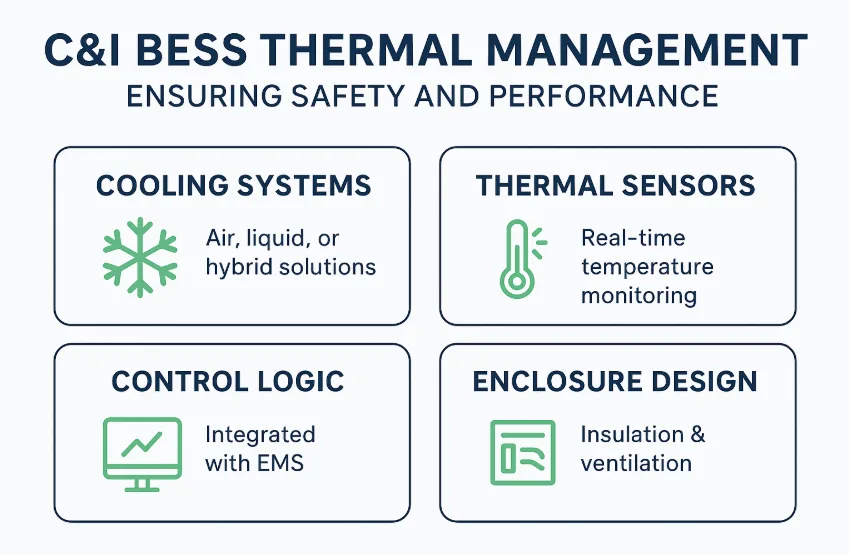 C&I BESS Thermal Management: Optimizing Performance, Safety & Lifespan