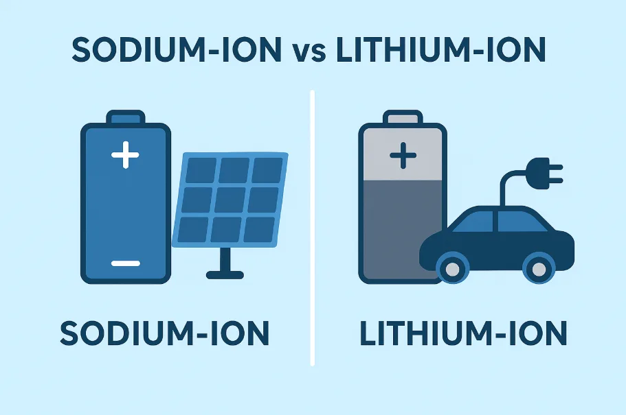 sodium-ion-vs-lithium-ion-batteries - SunLith Energy SunLith Energy Sodium-Ion vs. Lithium-Ion Batteries: Which is the Future of Energy Storage?