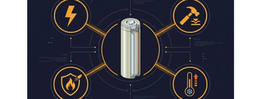 UL 1642 certified lithium-ion cell safety testing