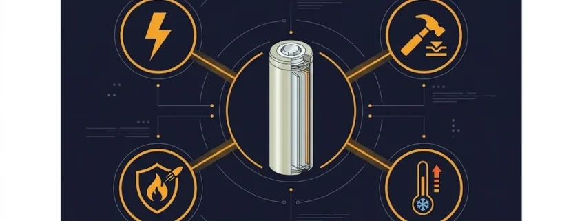 UL 1642 certified lithium-ion cell safety testing