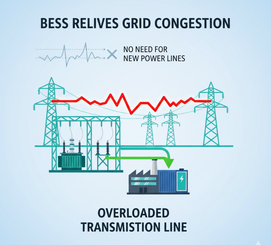 BESS deferring costly grid infrastructure upgrades