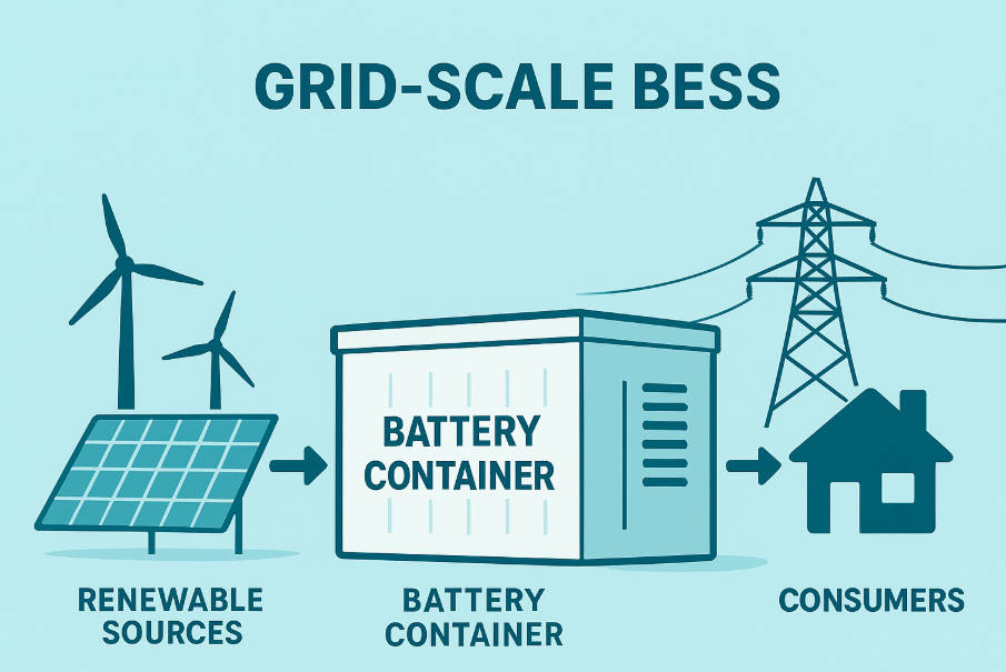 Solar and BESS Integration Diagram
