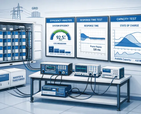  SunLith Energy IEC 62933-2 ESS performance testing of electrical energy storage systems showing efficiency and capacity benchmarks