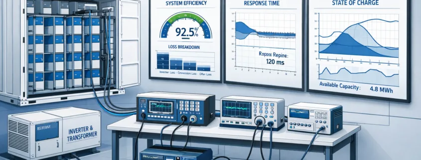  SunLith Energy IEC 62933-2 ESS performance testing of electrical energy storage systems showing efficiency and capacity benchmarks