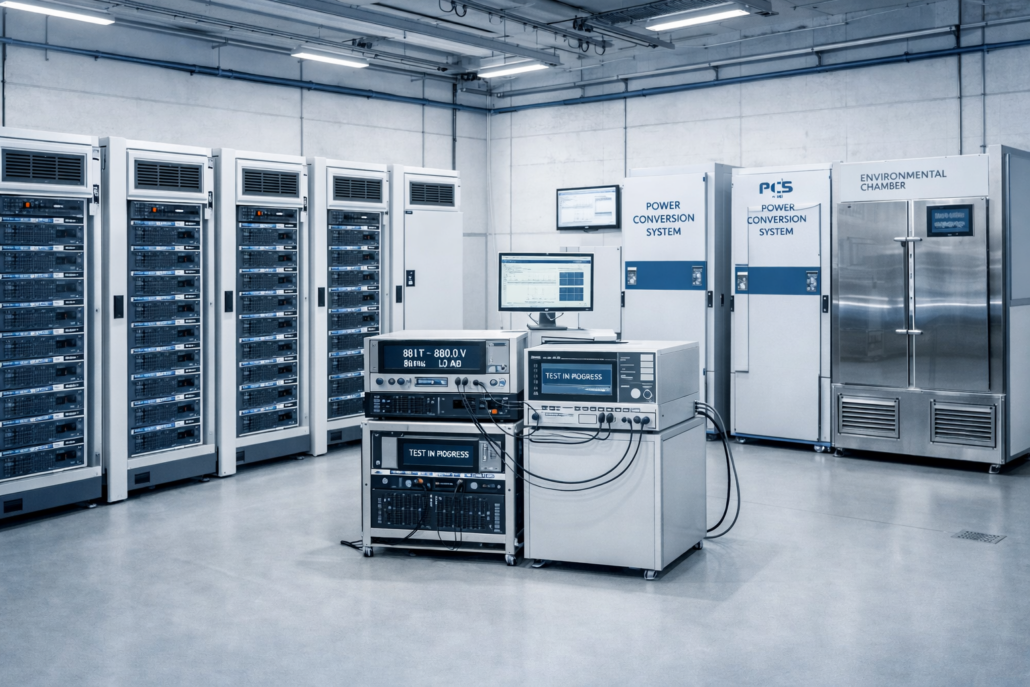 Laboratory environment for IEC 62933-2 electrical energy storage system performance testing
