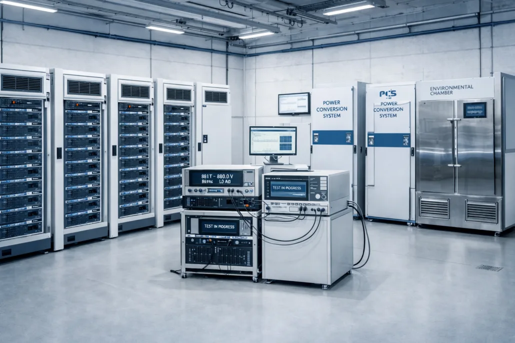 Laboratory environment for IEC 62933-2 electrical energy storage system performance testing
