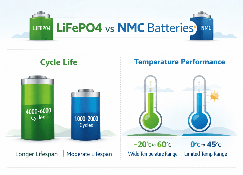 LiFePO4 vs NMC Battery Lifespan: The Real Difference