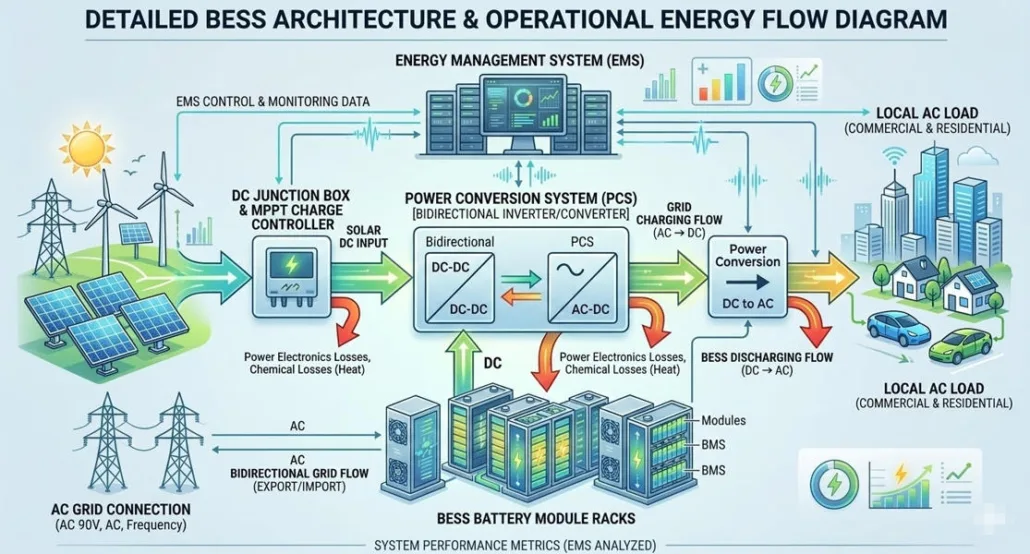 battery energy storage systems architecture diagram