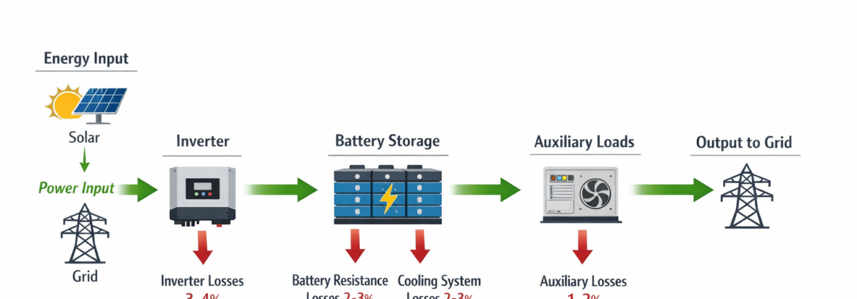  SunLith Energy energy storage losses in battery energy storage system diagram