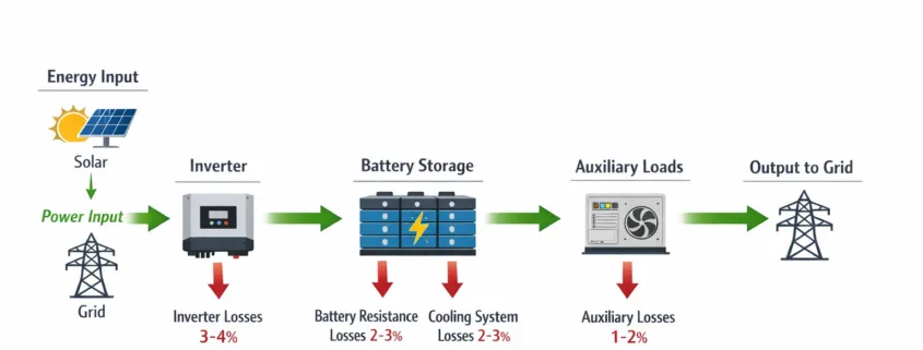 energy storage losses in battery energy storage system diagram