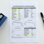 lifepo4-battery-spec-sheet-guide - SunLith Energy SunLith Energy LiFePO4 battery spec sheet with key sections highlighted for buyers