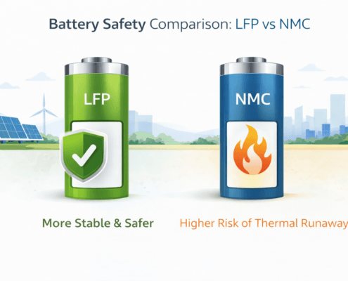 nmc-vs-lfp-safety-infographic - SunLith Energy SunLith Energy NMC battery vs LFP safety comparison infographic
