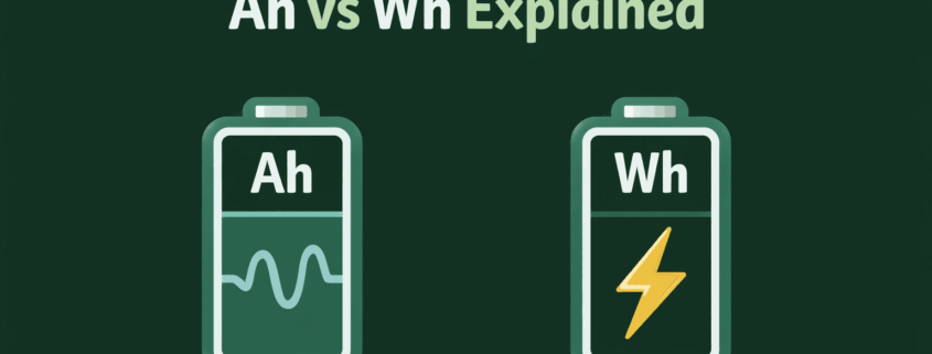 Ah vs Wh battery capacity explained — Sunlith Energy guide