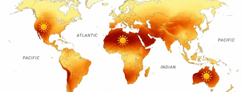  SunLith Energy Peak sun hours map showing solar irradiance by location