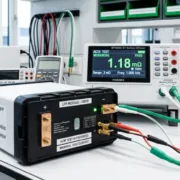 ACIR LFP Battery Testing Setup - SunLith Energy SunLith Energy ACIR LFP Battery Testing at 1kHz using Kelvin method