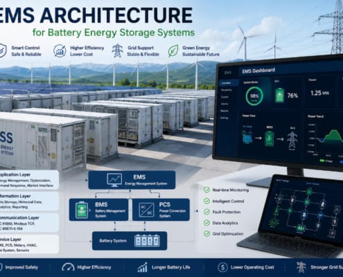 SunLith Energy EMS architecture in utility-scale battery energy storage system