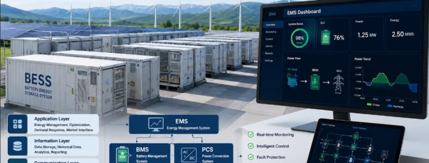 EMS Architecture and 3S Framework in BESS - SunLith Energy SunLith Energy EMS architecture in utility-scale battery energy storage system