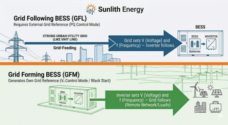Grid Forming vs Grid Following BESS Guide - SunLith Energy