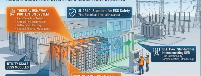 ESS Codes and Standards for Utility-Scale Battery Energy Storage Systems
