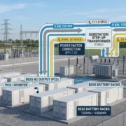 BESS Power Factor Explained - SunLith Energy SunLith Energy Battery Energy Storage System providing active and reactive power support for grid stability and power factor correction