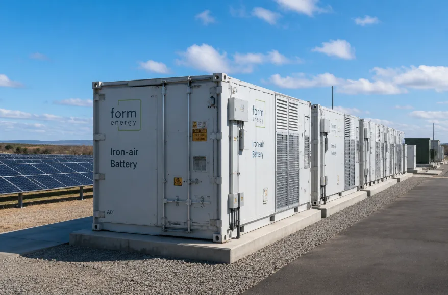 form-energy-iron-air-battery - SunLith Energy SunLith Energy Form Energy iron-air battery installation utility-scale Xcel Energy Minnesota project