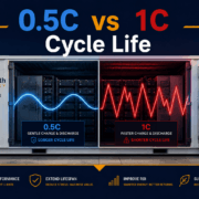 liquid-cooled BESS 0.5C vs 1C cycle life - SunLith Energy SunLith Energy liquid-cooled BESS 0.5C vs 1C cycle life (LFP Data)