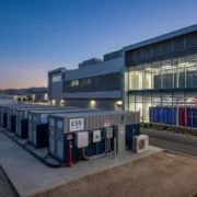 AI Data Center BESS Deployment - SunLith Energy SunLith Energy AI data center BESS battery containers beside server halls
