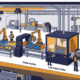 Battery pack assembly process feature image - SunLith Energy SunLith Energy Battery pack assembly process showing cell sorting, module stacking, and busbar welding stages