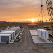 BESS Augmentation: The Complete Guide - SunLith Energy SunLith Energy BESS augmentation guide showing a battery storage site adding new racks mid-life